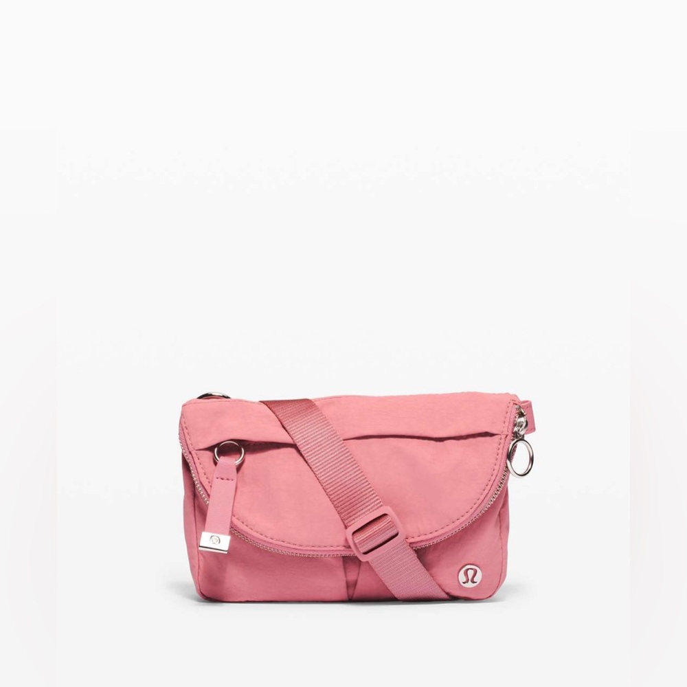 lululemon athletica Dusty Pink Crossbody Bag - Compact Sporty Shoulder Bag